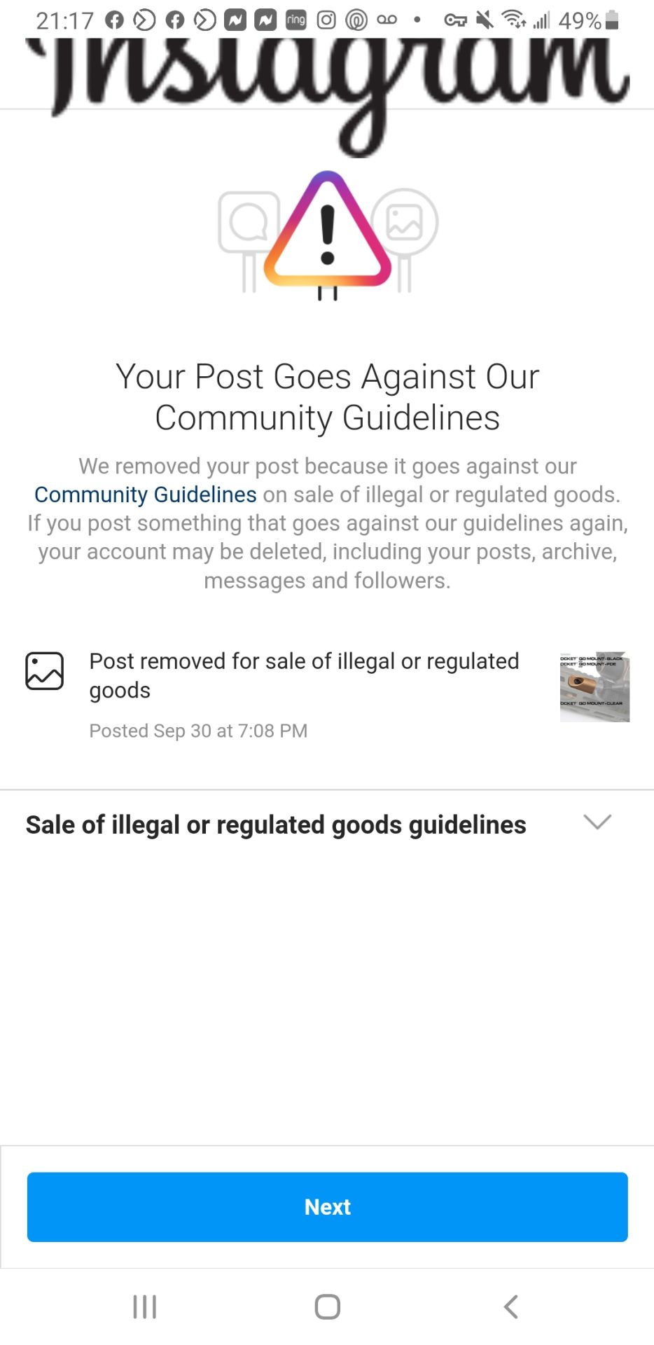 Censoring on Instagram